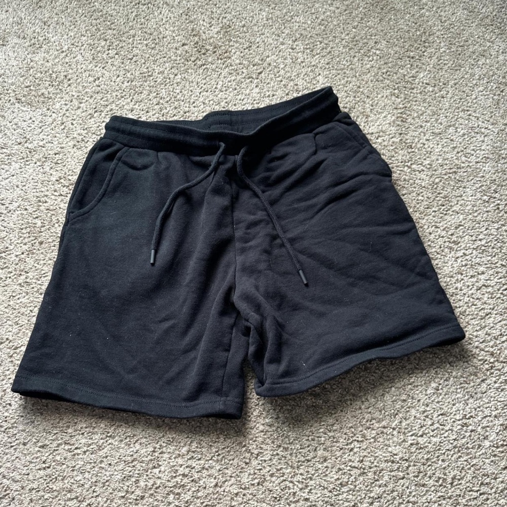 Men's Black Cotton Shorts